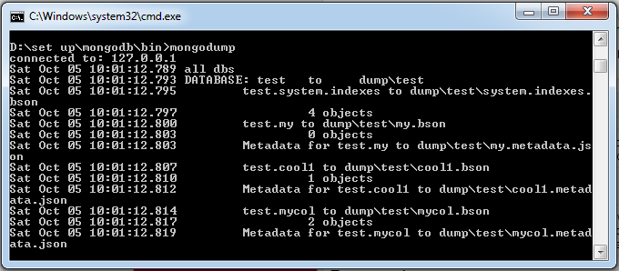 MongoDB資料備份