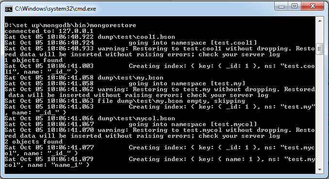 MongoDB資料恢復