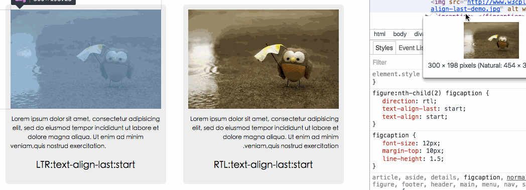 text-align-last