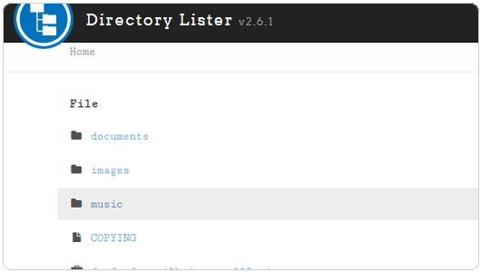 Directory Lister文件列表
