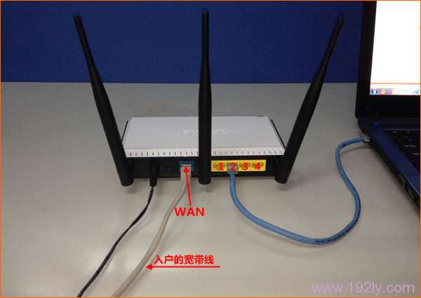 寬帶是入戶網線接入時,路由器的正確連接方式
